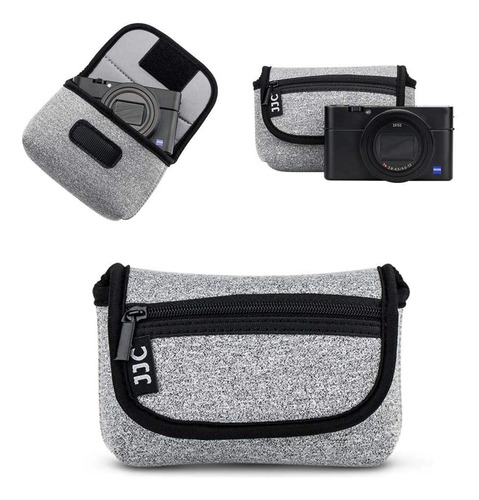 Funda Estuche Para Camara Jjc Compacta De Viaje Gris