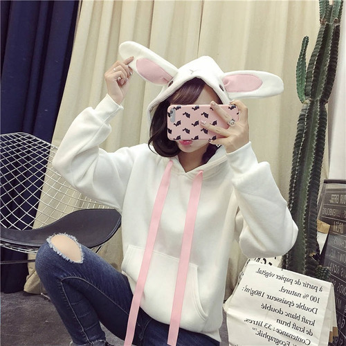 Suéter De Mujer Con Orejas De Conejo