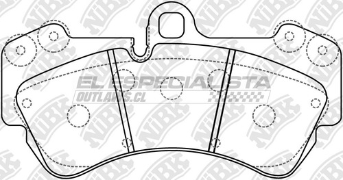 Pastillas De Freno Volkswagen Touareg 6.0 2008 Nibk Del