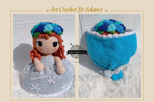 Muñeca Reversible Tejida A Crochet