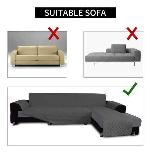 Funda De Sofá En Forma De L Funda De Sofá Seccional F...