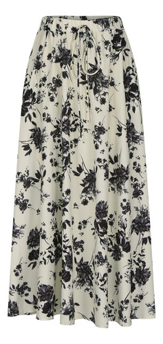Faldas R For Mujer, Talla Grande, Con Cintura Elástica Y Do