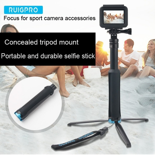 Imagen 8 de 9 de Selfie Stick Gopro Hero 9 8 Max 5 Black Retractil Aluminio