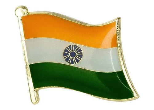 Pin Metalico Broche Bandera India Pasaporte Pais Adorno