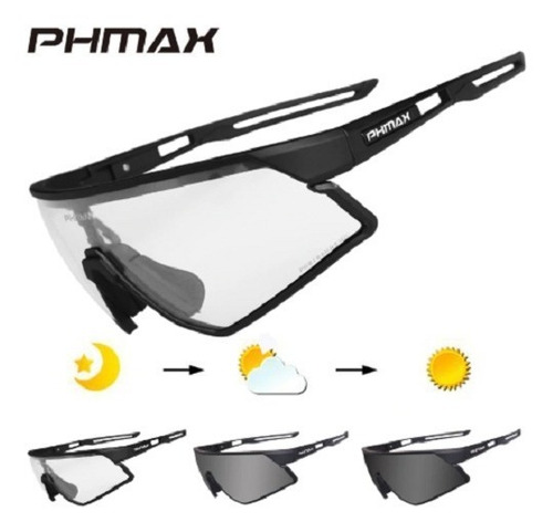 Gafas Ciclismo Fotocrómatico Marcoformula 3lentes Estuche