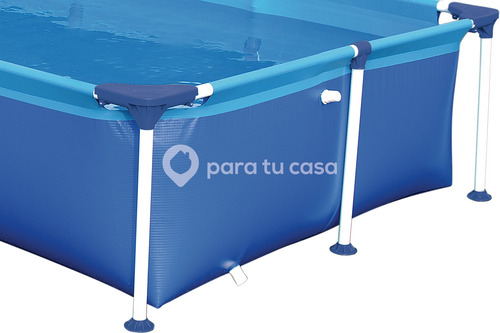 Imagen 4 de 10 de Pileta De Lona Estructural Rectangular 2500 Lts. Mor