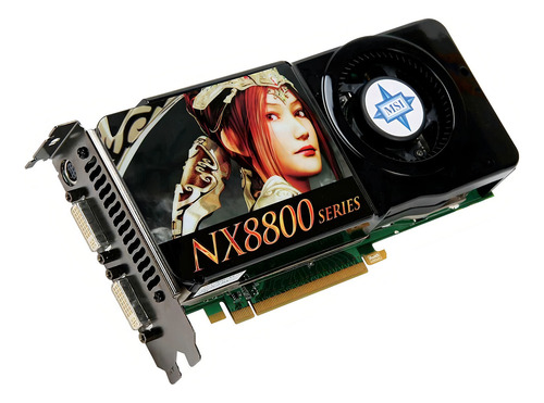 Placa de vídeo Nvidia MSI GeForce 8 Series NX 8800 GTS NX8800GTS-T2D512E