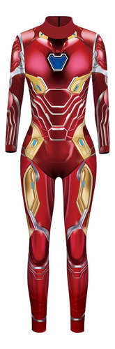 Halloween Spiderman Iron Man 3d Impreso Cosplay Mono Mujer A