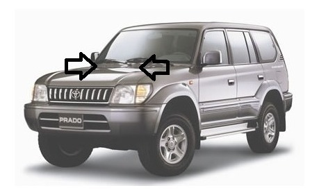 Sapitos Wiper Rociadores Toyota Meru