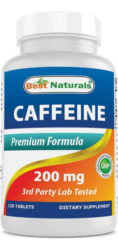 Cafeína 200 Mg Caffeine 120tabs