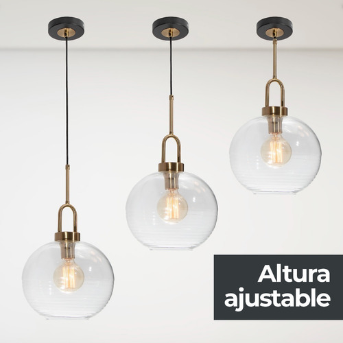 Lámpara Colgante Opulent Lights Bronce Antiguo E27 60w 1 Luz