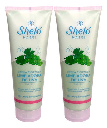 Crema Espumosa Limpiadora De Uva Shelo Nabel® 250ml 2 Piezas