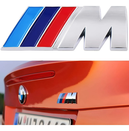 Emblema Adhesivo M - Cromo