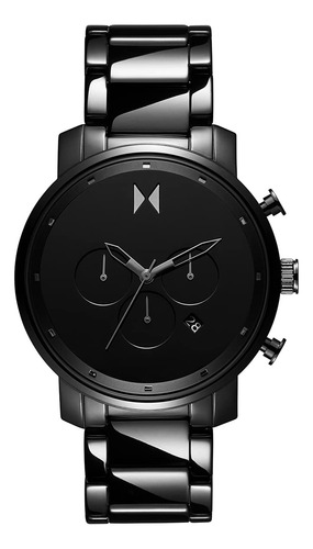 Mvmt Reloj Crongrafo De Cermica Para Hombre, Negro, 45 Mm, C