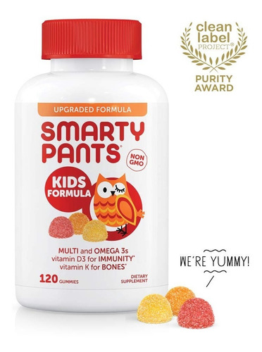 Smartypants Kids Formula Multivitamina Vitamina C Omega 3