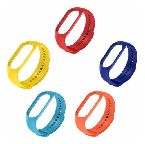 Pack 5 Correas De Recambio Varios Colores Xiaomi Mi Band 5/6