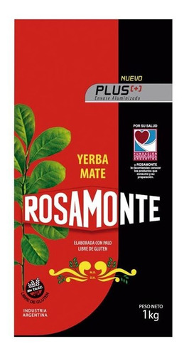 Pack X 3 Unid Yerba  Plus Trad 1 Kg Rosamonte Yerbas