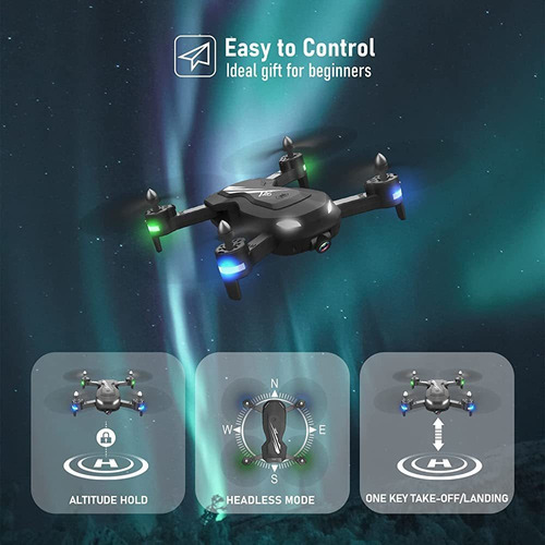 Drones Ferietelf T26 para adultos - 1080p Hd Rc Drone, Fp
