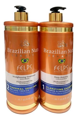 Alisado Brazilian Nuts Keratin Felps Professional 1000 Ml