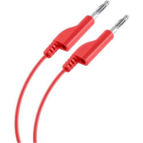 Cable Plug A Plug Tipo Banana, Color Rojo Steren