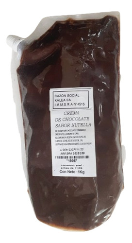 Crema De Chocolate Sabor Nutela 1 Kg