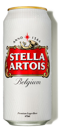 Cerveza Stella Artois European Pale Lager lata 473 mL