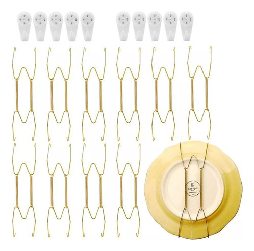 Soporte Para Colgar Platos En Forma De F De Acero Inoxidable