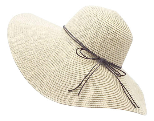 Sombrero De Paja Flexible Para Mujer Sombrero De Playa Plega