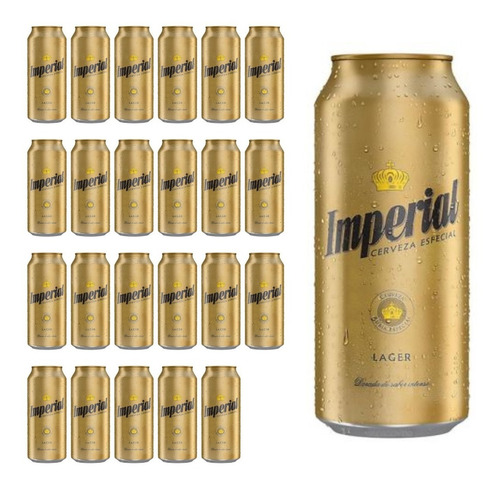 Cerveza Imperial Lata 473ml Lager Rubia Pack X 24 Unidades