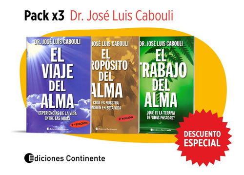Pack 3 Libros Dr. Cabouli - Viaje, Trabajo Y Proposito Alma