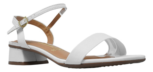 Sandalias De Tacon Blancas Zapatos Mujer Vizzano 6454111