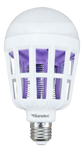 Lámpara Led Sanelec Mata Insectos 15w Luz Fría Base E27