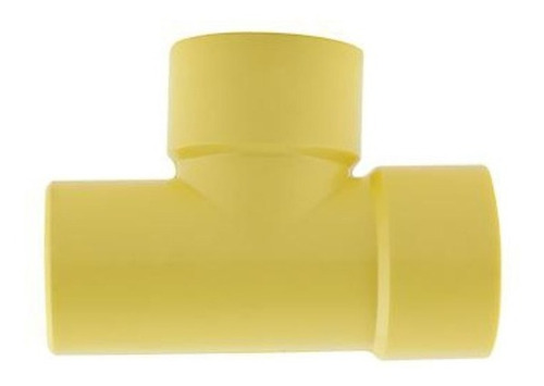 Tee Pvc 50mm 2 PuLG Aguas Negras Amarillo Tubrica 5 Unid