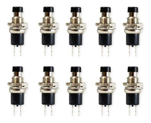 Botón Switch Interruptor Mini Abierto Push 10 Piezas