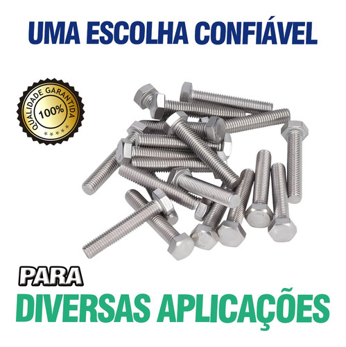 Parafuso Sextavado M10x40 Zincado C/50 Un