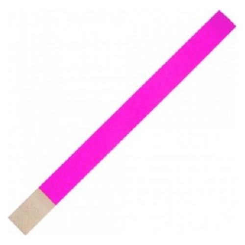 Pulseira Tyvek Rosa Fluorescente 1 Mil Unidades