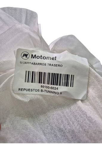 Guardabarro Trasero Motomel Blitz Tunning Original