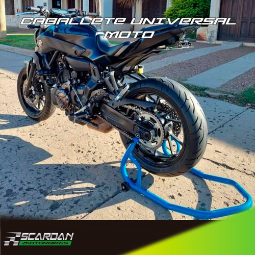 Caballete Moto Trasero Universal -- Varios Colores -- Azul
