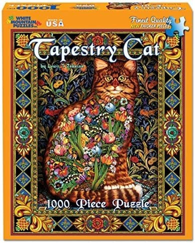 White Mountain Puzzles Tapestry Cat - Puzzle De 1000 Piezas