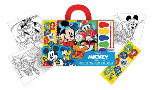 Set De Arte Con Acuarelas Disney Mickey Mouse Mundo Manias