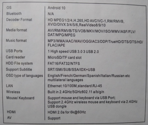 Imagen 4 de 8 de Tv Box Android 10.1 / 64gb / 4gb Convertidor D Tv A Smart Tv