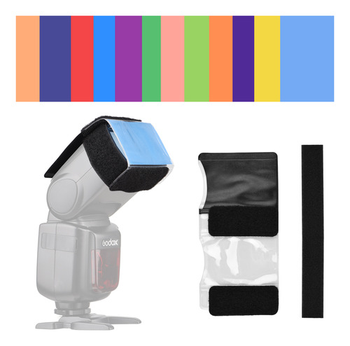 Kit De Gel De Color Flash Speedlight, 12 Unidades, Cámara A