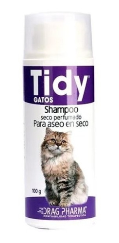 Tidy Shampoo Seco /gatos/100 Gramos/boxcatchile