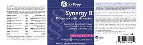 Canprev Synergy Complejo B Con L-teanina 60 Cápsulas