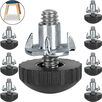 Comprar Patas Niveladoras M8 De Acero Inoxidable, Atornillables, Par