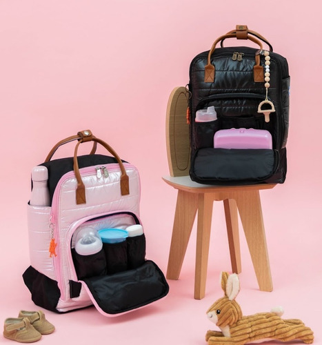 Imagen 8 de 10 de Mochila Baby Bag Patagonia Diamond Negro Legion Extranjera