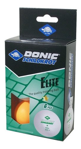 Pelotitas Ping Pong Donic Elite X 6 3 Blancas Y 3 Naranja 