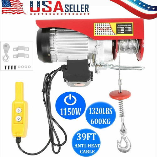1320lbs Electric Winch 110v