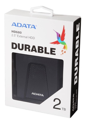 Imagen 4 de 4 de Disco Duro Adata Hd680 2tb Anti Golpes Negro