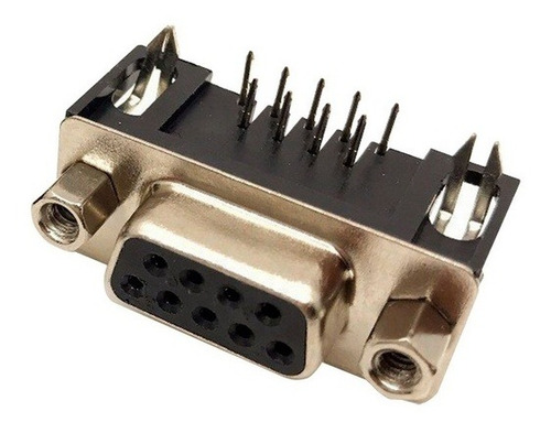 Conector Db9 90 Graus D-sub Pcb (fêmea)